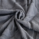 3D Damask Jacquard Stretch Sofa Cover Thick Polar Fleece Couch Slipcover with Straps by Slipcover KAS™