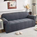 3D Embossed Geometric Couch Slipcover, Stretch Washable Non Slip Furniture Protector by Slipcover KAS™
