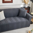3D Embossed Geometric Couch Slipcover, Stretch Washable Non Slip Furniture Protector by Slipcover KAS™