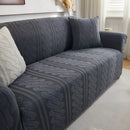3D Embossed Geometric Couch Slipcover, Stretch Washable Non Slip Furniture Protector by Slipcover KAS™