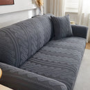 3D Embossed Geometric Couch Slipcover, Stretch Washable Non Slip Furniture Protector by Slipcover KAS™