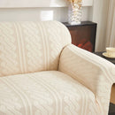 3D Embossed Geometric Couch Slipcover, Stretch Washable Non Slip Furniture Protector by Slipcover KAS™