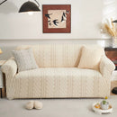 3D Embossed Geometric Couch Slipcover, Stretch Washable Non Slip Furniture Protector by Slipcover KAS™