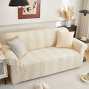 3D Embossed Geometric Couch Slipcover, Stretch Washable Non Slip Furniture Protector by Slipcover KAS™