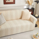 3D Embossed Geometric Couch Slipcover, Stretch Washable Non Slip Furniture Protector by Slipcover KAS™