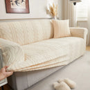 3D Embossed Geometric Couch Slipcover, Stretch Washable Non Slip Furniture Protector by Slipcover KAS™