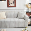 3D Embossed Geometric Couch Slipcover, Stretch Washable Non Slip Furniture Protector by Slipcover KAS™
