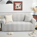 3D Embossed Geometric Couch Slipcover, Stretch Washable Non Slip Furniture Protector by Slipcover KAS™