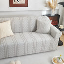 3D Embossed Geometric Couch Slipcover, Stretch Washable Non Slip Furniture Protector by Slipcover KAS™