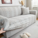 3D Embossed Geometric Couch Slipcover, Stretch Washable Non Slip Furniture Protector by Slipcover KAS™