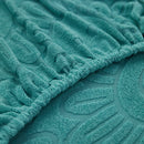 Sunflower Jacquard Fleece Stretchable Cushion Cover, Non-Slip Furniture Covers for Pets, L Shaped Couch Cushion Covers