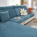 Chenille Cushion Covers for 1/2/3/4 Seater Sofas and L-shaped Couches, Furniture Covers for Pets