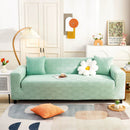 3D Leaves Jacquard Couch Slipcovers Non-Slip Cozy Stretchy Couch Covers for Sectional by Slipcover KAS™