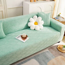 3D Leaves Jacquard Couch Slipcovers Non-Slip Cozy Stretchy Couch Covers for Sectional by Slipcover KAS™