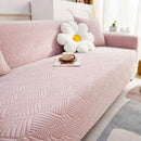 3D Leaves Jacquard Couch Slipcovers Non-Slip Cozy Stretchy Couch Covers for Sectional by Slipcover KAS™