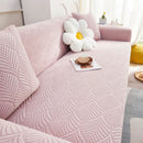 3D Leaves Jacquard Couch Slipcovers Non-Slip Cozy Stretchy Couch Covers for Sectional by Slipcover KAS™
