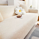 3D Leaves Jacquard Couch Slipcovers Non-Slip Cozy Stretchy Couch Covers for Sectional by Slipcover KAS™