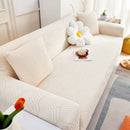 3D Leaves Jacquard Couch Slipcovers Non-Slip Cozy Stretchy Couch Covers for Sectional by Slipcover KAS™