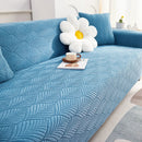 3D Leaves Jacquard Couch Slipcovers Non-Slip Cozy Stretchy Couch Covers for Sectional by Slipcover KAS™