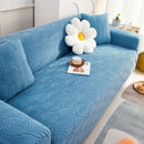 3D Leaves Jacquard Couch Slipcovers Non-Slip Cozy Stretchy Couch Covers for Sectional by Slipcover KAS™