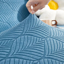 3D Leaves Jacquard Couch Slipcovers Non-Slip Cozy Stretchy Couch Covers for Sectional by Slipcover KAS™