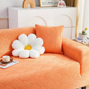3D Leaves Jacquard Couch Slipcovers Non-Slip Cozy Stretchy Couch Covers for Sectional by Slipcover KAS™