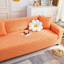 3D Leaves Jacquard Couch Slipcovers Non-Slip Cozy Stretchy Couch Covers for Sectional by Slipcover KAS™