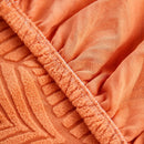 3D Leaves Jacquard Couch Slipcovers Non-Slip Cozy Stretchy Couch Covers for Sectional by Slipcover KAS™