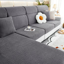 High Stretch Separate Cushion Covers Sofa Slipcover for L-Shaped Sectional Couch