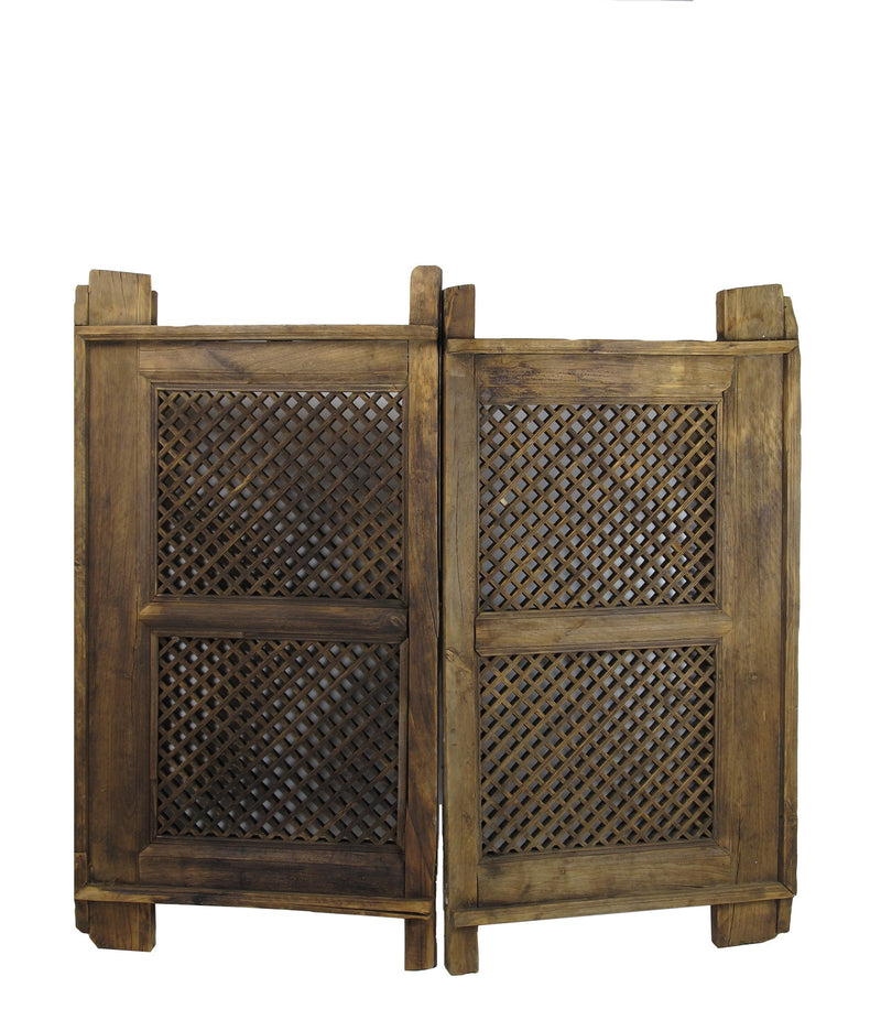 A Pair of Antique Chinese Screen Window