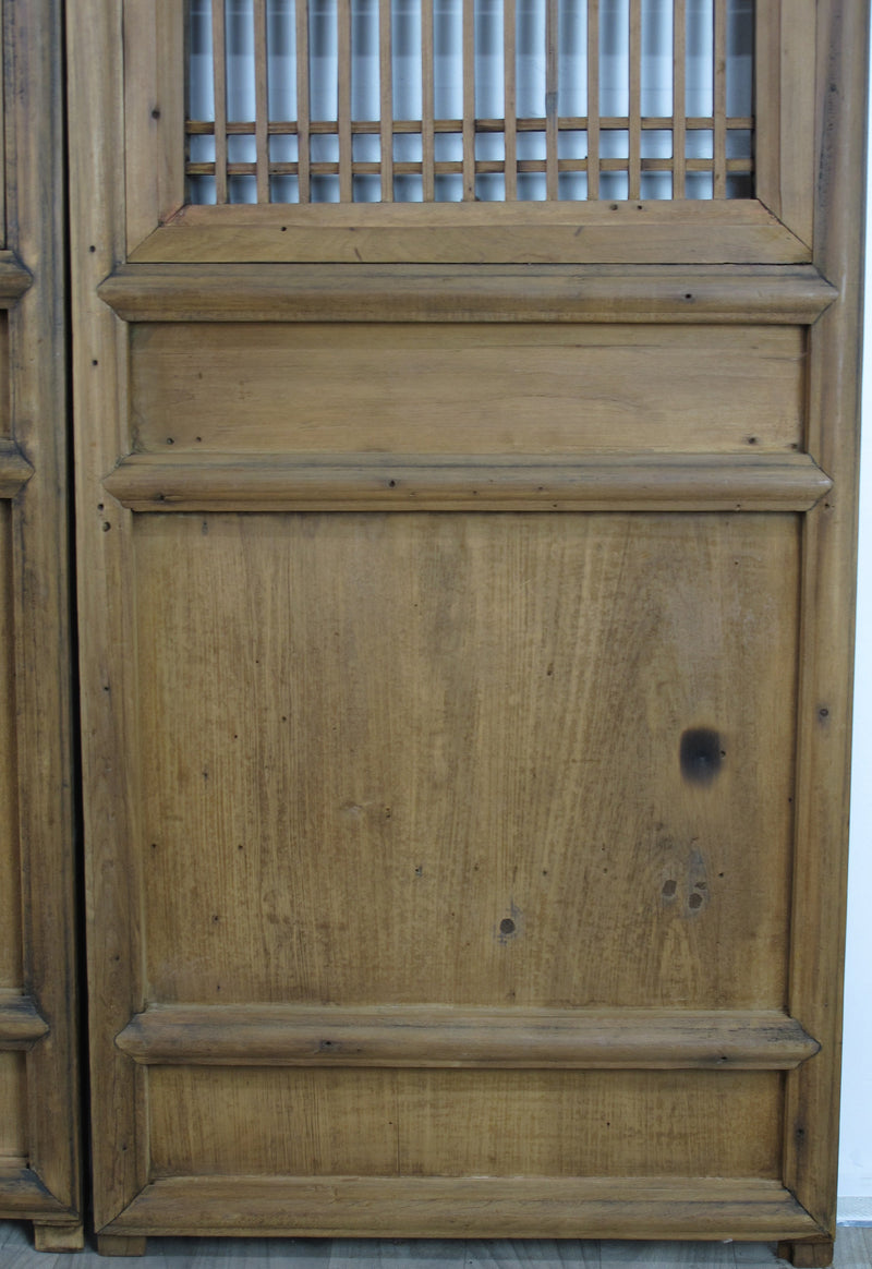 A Pair Antique Chinese Wood Screen Panels 1