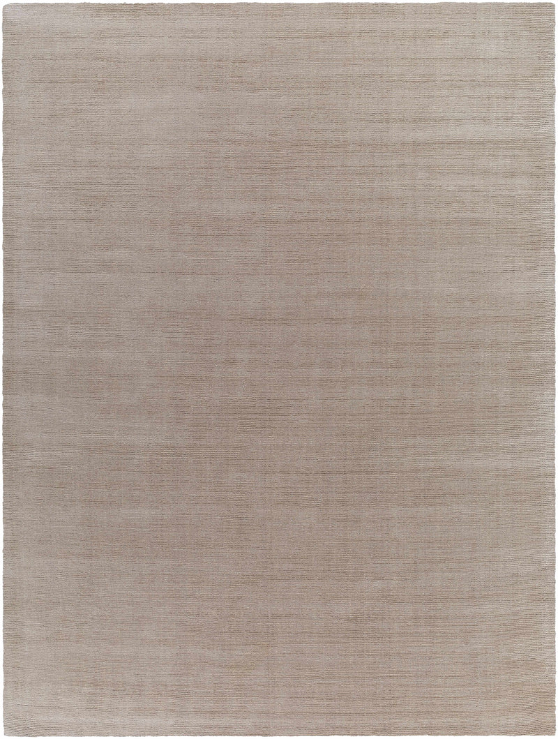 Brockton Solid Tan Wool Rug