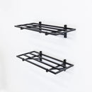 1' x 2' Bristol Garage Wall Mount Shelves | 2 Pack | Black by StoreYourBoard