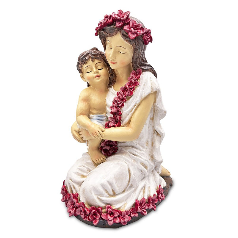 A Mother’s Embrace Figurine, 8" Child and Mom Heartwarming Tabletop Statue Decoration