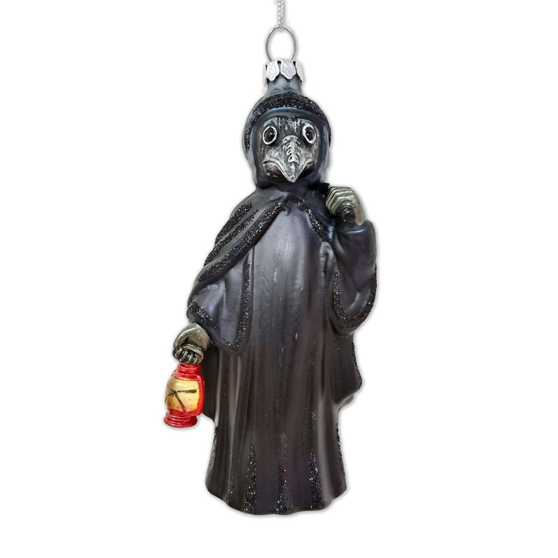 Plague Doctor Glass Christmas Ornament