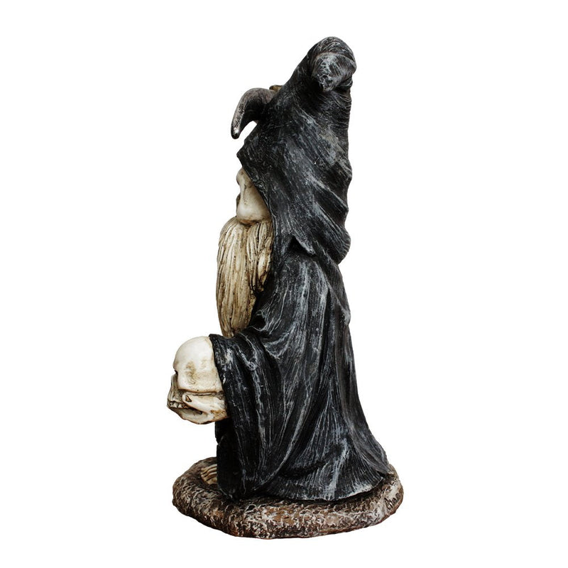 (Pre-Order) Grim Reaper Gnome Figurine 7", Gothic Occult Statue Yard Decoration