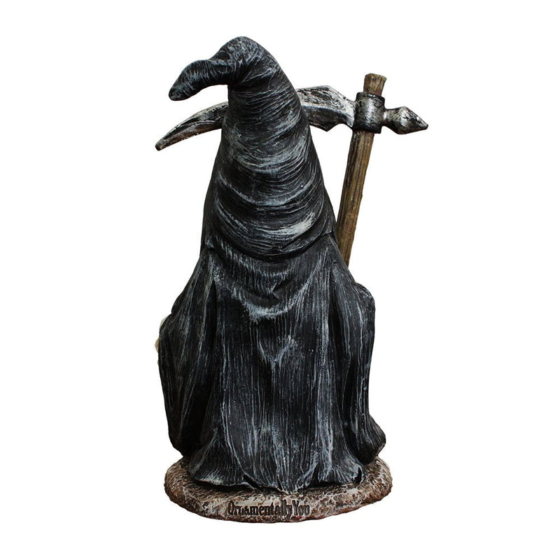 (Pre-Order) Grim Reaper Gnome Figurine 7", Gothic Occult Statue Yard Decoration