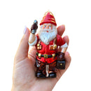 Handyman Santa Glass Ornament, Skilled Builder, Tradesman and Repairman Gift