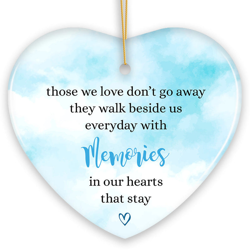 Memories in Our Hearts Ornament, Beloved Remembrance Christmas Gift