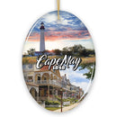 Cape May Coastal Charm Ornament, American Seaside Retreat Christmas Gift and New Jersey Souvenir
