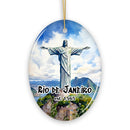 Christ the Redeemer Ornament, Brazilian Christmas Gift, Rio de Janeiro Souvenir