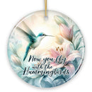 Ethereal Fly with the Hummingbirds Ornament, Remembrance Gift
