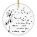 Forever First in My Wishes Ornament, Gift for Emotional Reminder of Special Memories