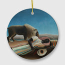 Henri Rousseau the Sleeping Gypsy Ornament, Famous Painting Christmas Decoration Souvenir