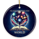 I’m in a Different World Unique Book Lover Ornament, Book Club Christmas Gift