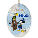 It All Started With a Mouse Quote Ornament, Inspiring Steamboat Willie Christmas Gift