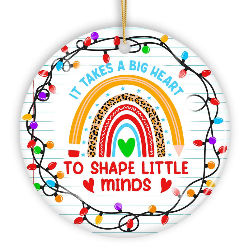 It Takes A Big Heart Ornament, Empowering Holiday Gift for Special Needs Educators