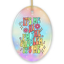 It's Me I'm The Problem Rainbow Lyric Ornament, Christmas Gift for Pop Song Lovers