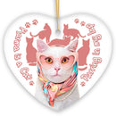 Karma is a Cat Funny Ornament, Christmas Gift for Cat Lovers