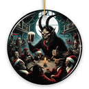 Krampus’s Unholy Revelry Ornament, Dark Folklore Celebration and Spooky Decor